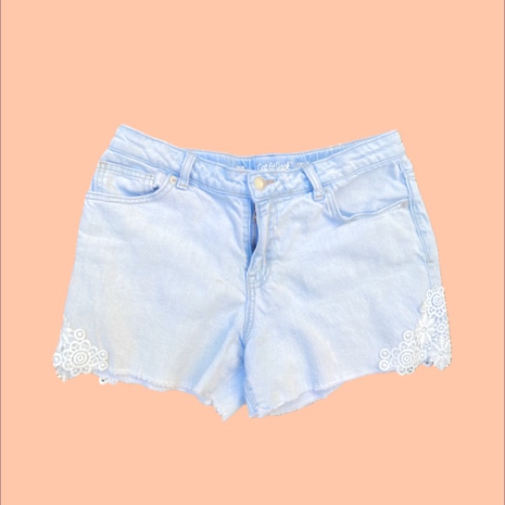 Cat & Jack Lace Denim Shorts